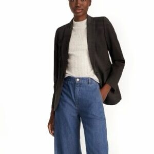 J Crew 365 dark grey Italian wool blazer